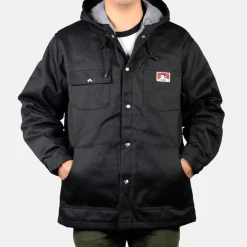 Ben Davis Jackets<Hooded Jacket w/ Snaps -