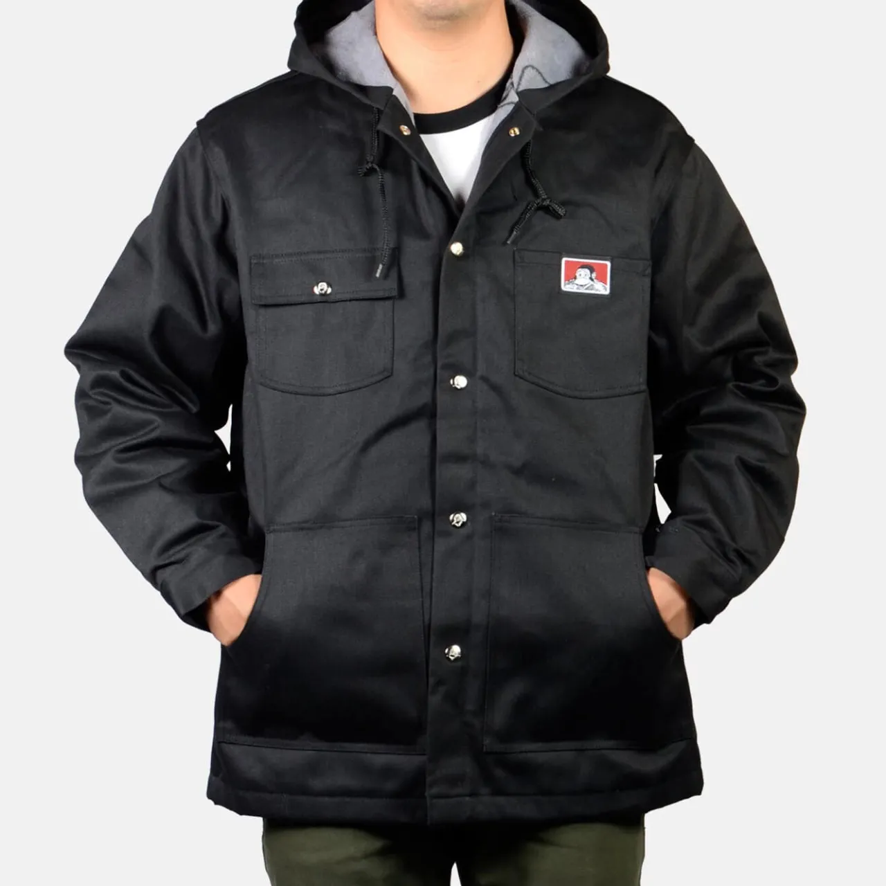 Ben Davis Jackets<Hooded Jacket w/ Snaps -