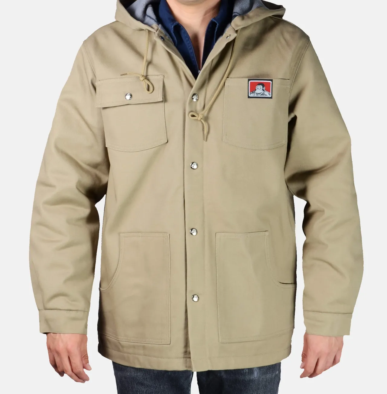 Ben Davis Jackets<Hooded Jacket w/ Snaps -