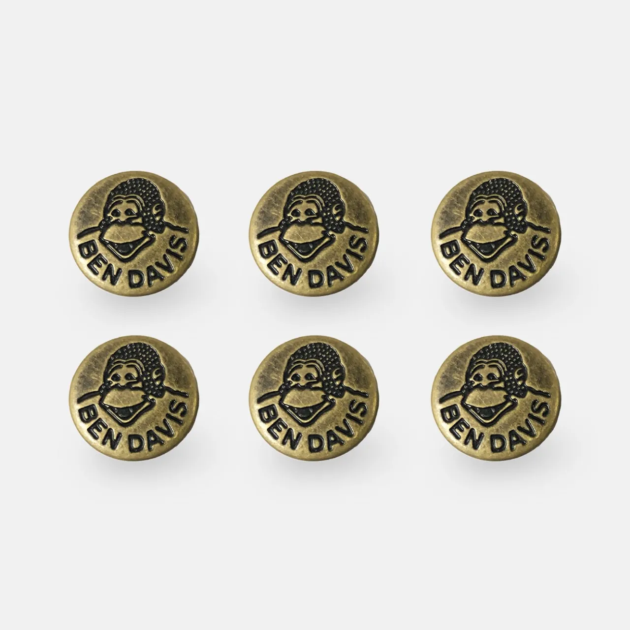Ben Davis Belts & Buttons<Suspender Buttons (6 Pack)